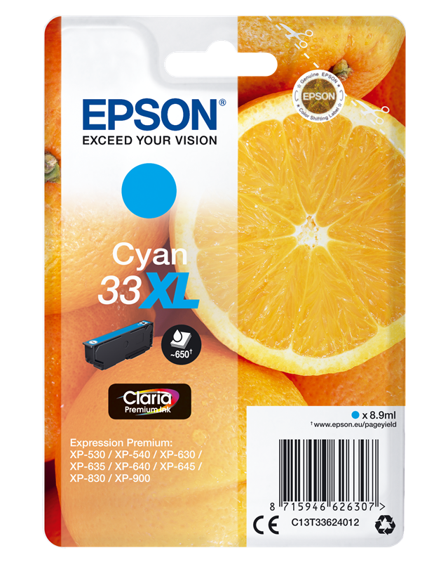 epson-33-xl-cyan-druckerpatrone