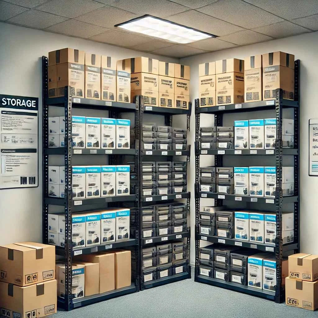 Lagerung von Druckerpatronen und Toner