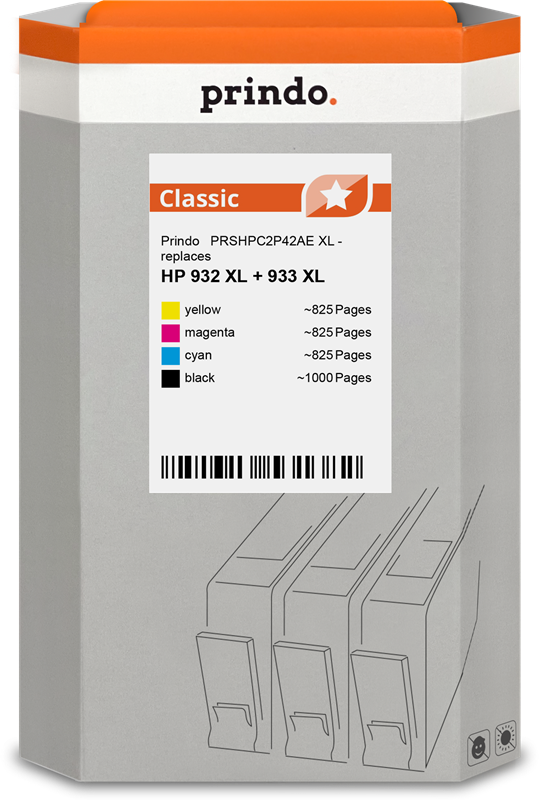 prindo-classic-xl-multipack-schwarz-cyan-magenta-gelb
