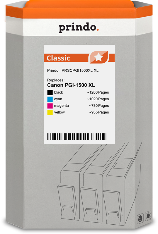 prindo-classic-xl-multipack-schwarz-cyan-magenta-gelb