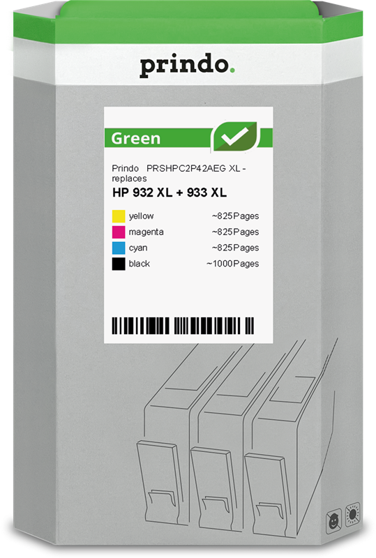 prindo-green-xl-multipack-schwarz-cyan-magenta-gelb