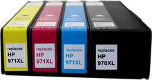 Prindo Basic XL Multipack kompatibel mit HP 970/971XL Schwarz/Cyan/Magenta/Gelb