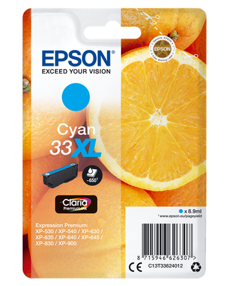 epson-33-xl-cyan-druckerpatrone