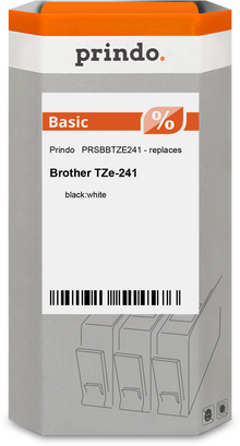 Prindo Basic Schriftband kompatibel mit Brother TZe-241