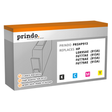 Prindo Basic Multipack kompatibel mit HP 913A Schwarz/Cyan/Magenta/Gelb