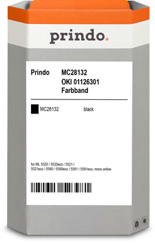 Prindo MC28132 Farbband kompatibel mit OKI 01126301 Schwarz