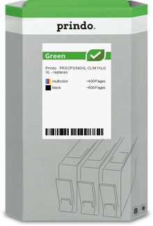 Prindo Green XL Multipack kompatibel mit Canon PG-540XL/CL541XL mehrere Farben