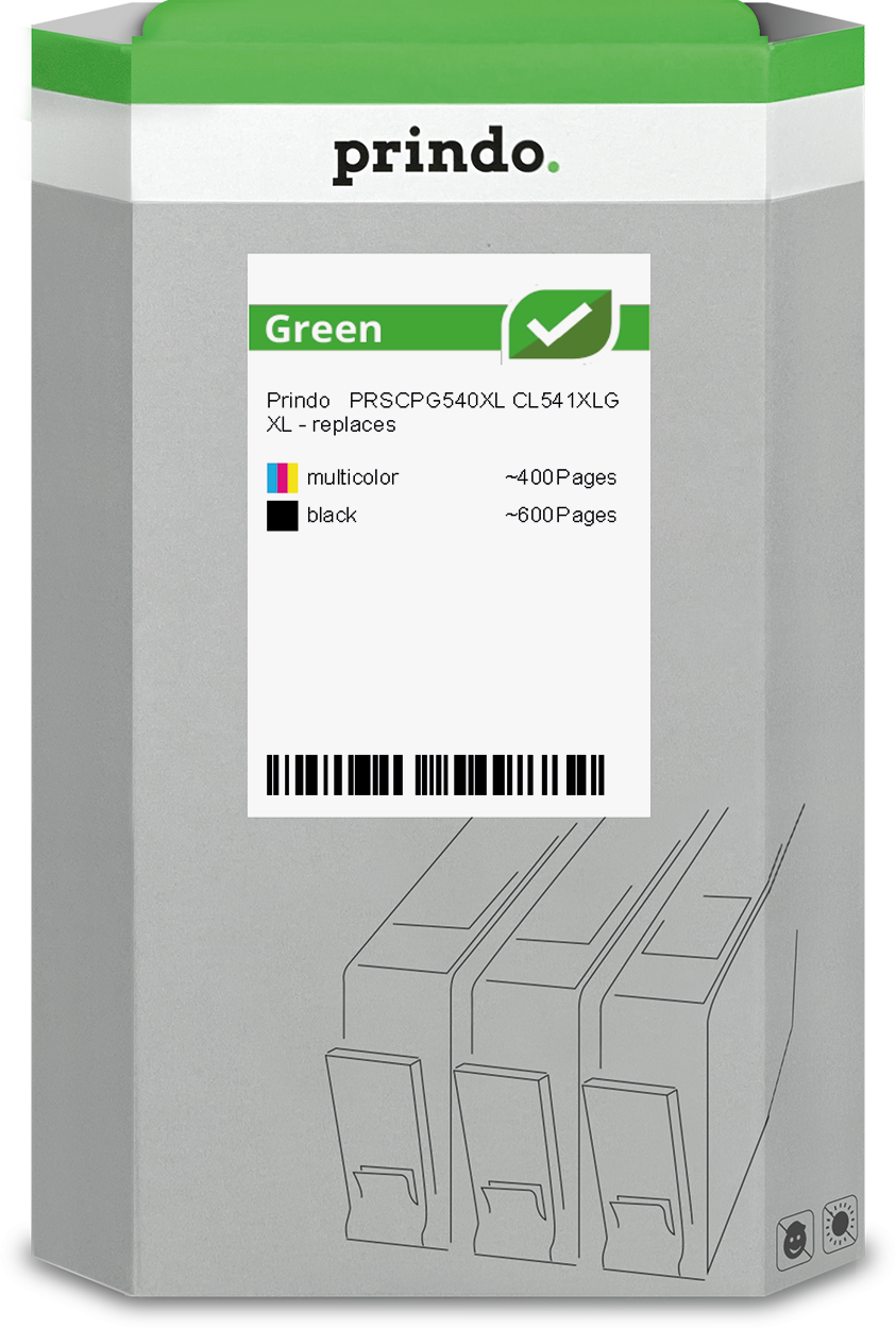 Prindo Green XL Multipack Noir(e) / Plusieurs couleurs (PRSCPG540XL CL541XLG)