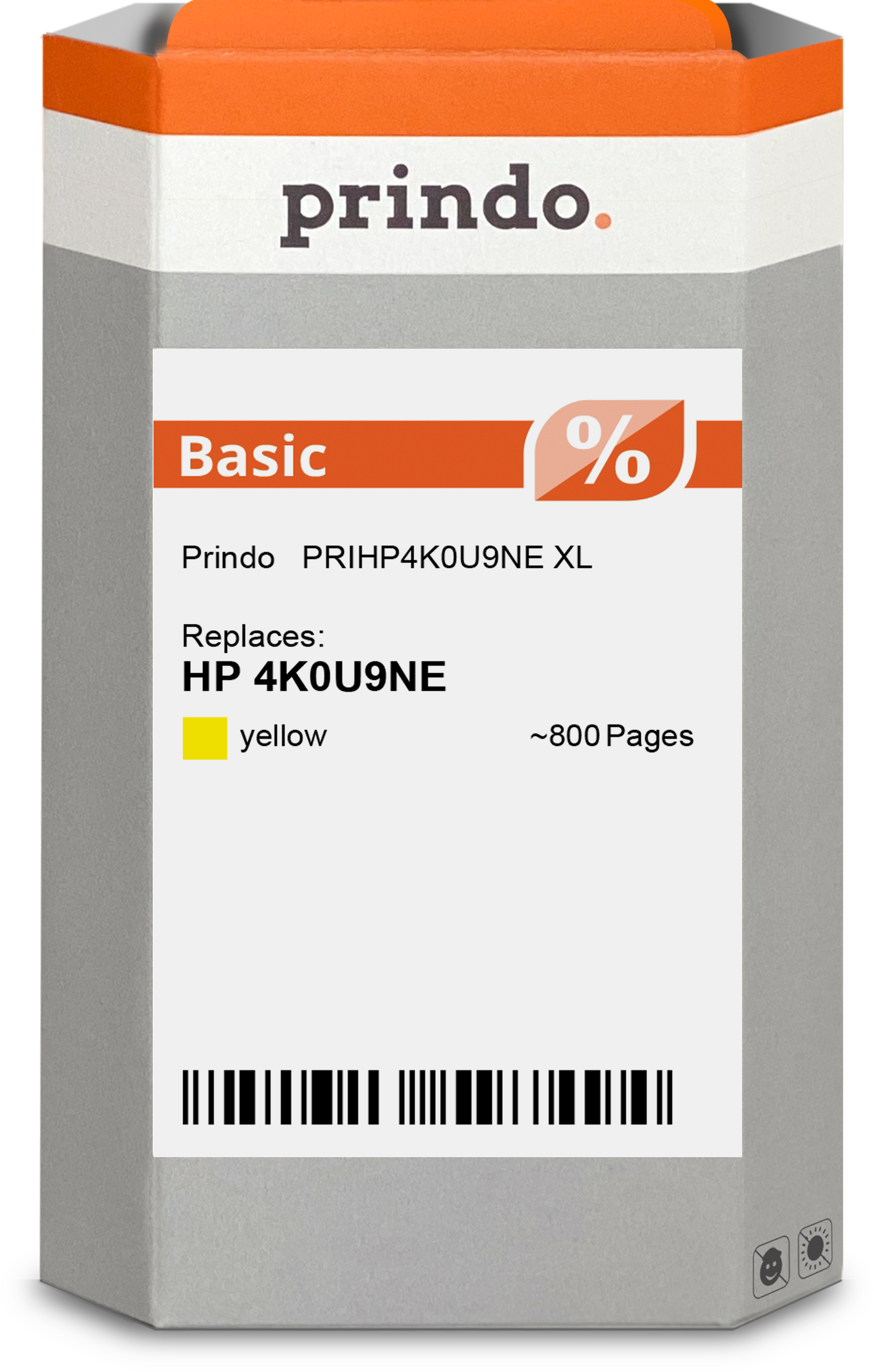 Prindo Basic XL Druckerpatrone kompatibel mit HP 924e Gelb
