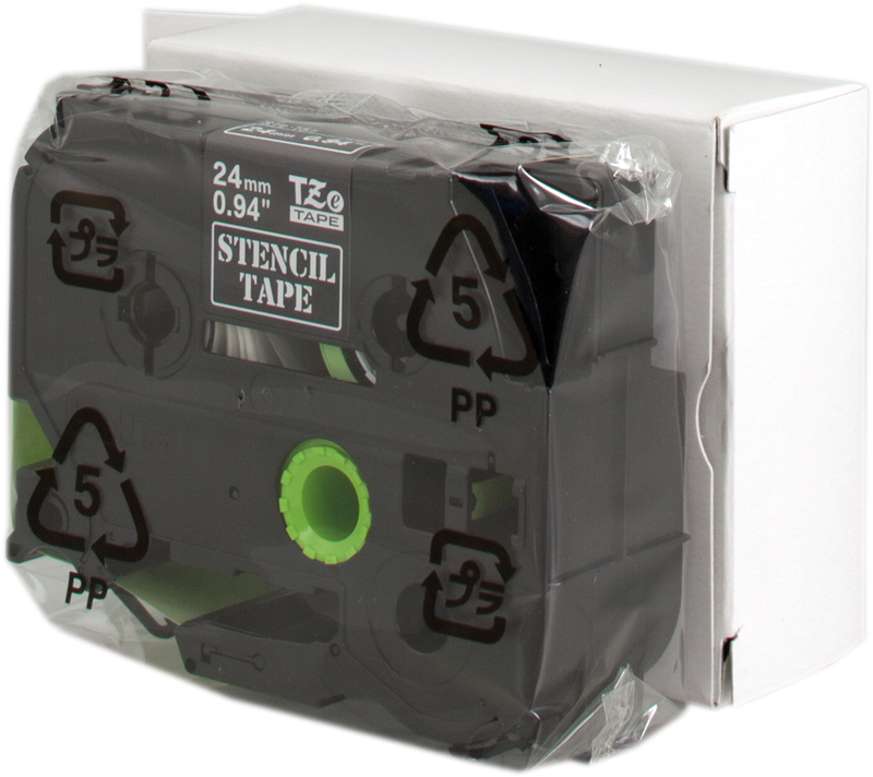 brother-ste-151-schriftband-weiss-auf-farblos