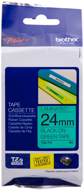 brother-tze-751-schriftband-schwarz-auf-gruen