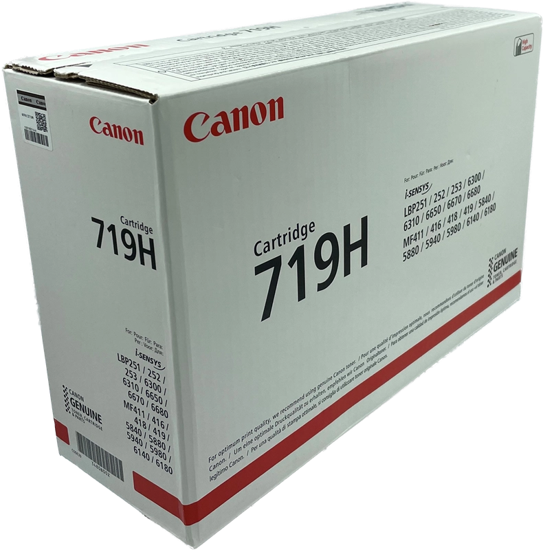 Canon 719h schwarz Toner Größe XL