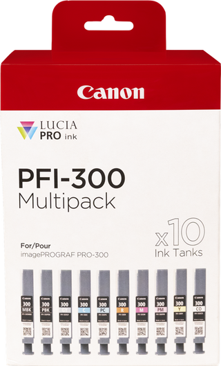 canon-pfi-300-10-tintentanks-multipack-schwarz-matt-schwarz-foto-cyan-magenta-gelb-cyan-magenta-rot-grau-transparent