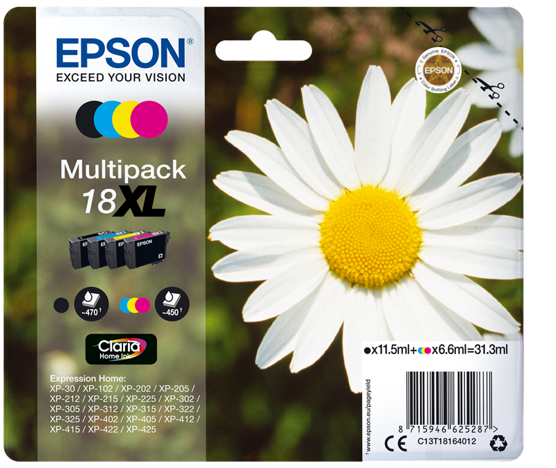 epson-18-xl-multipack-schwarz-cyan-magenta-gelb