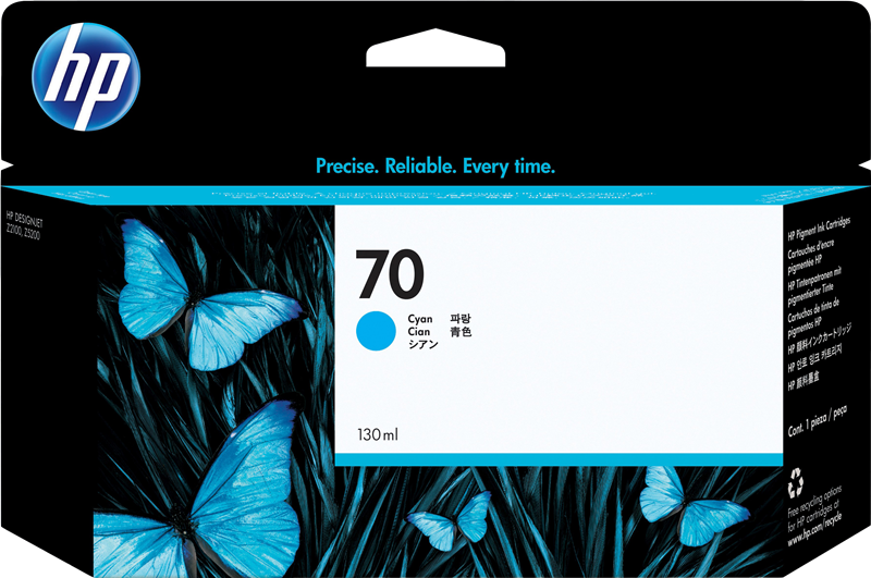 hp-70-cyan-druckerpatrone