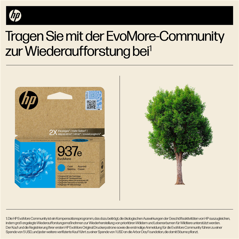 hp-937e-cyan-druckerpatrone