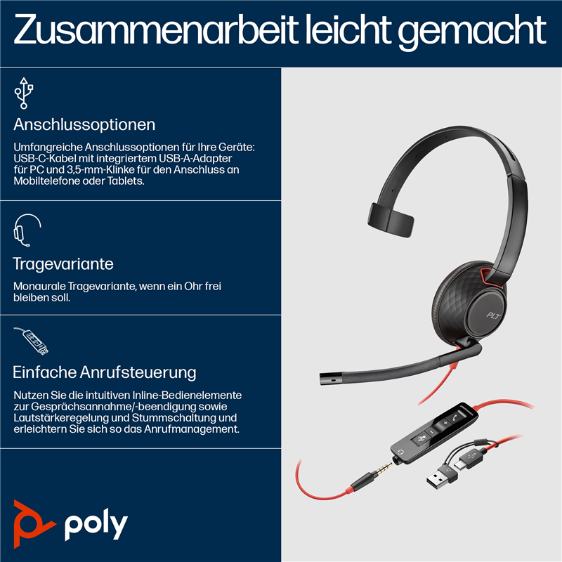hp-poly-blackwire-5210-usb-c-monaural-headset-3-5-mm-stecker-usb-c-a-adapter-schwarz