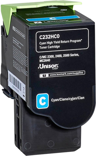 lexmark-c232hc0-cyan-toner