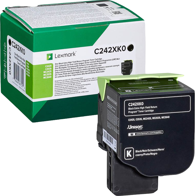 lexmark-c242xk0-schwarz-toner