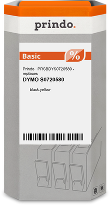 prindo-basic-schriftband-schwarz-auf-gelb