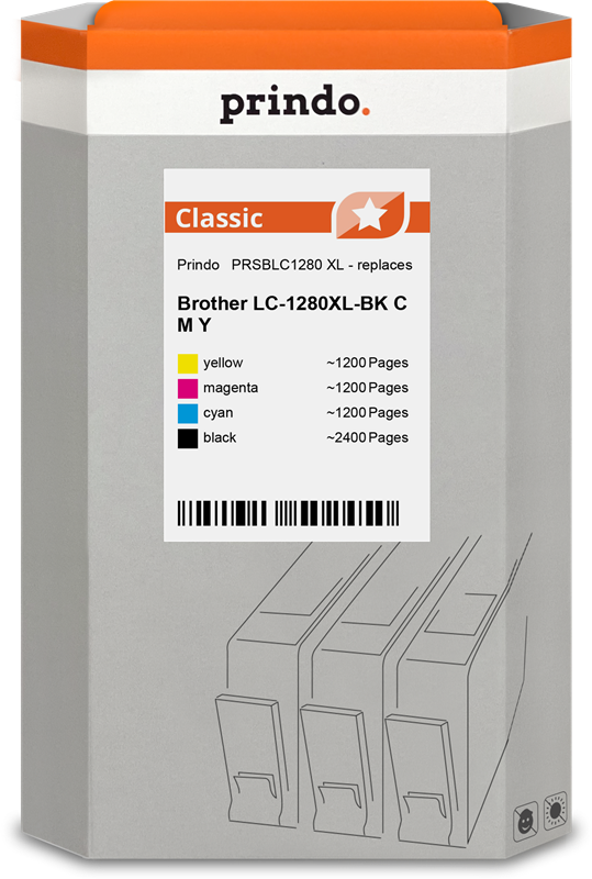 prindo-classic-xl-multipack-schwarz-cyan-magenta-gelb