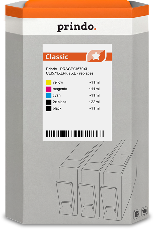 prindo-classic-xl-multipack-schwarz-cyan-magenta-gelb