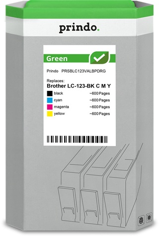 prindo-green-multipack-schwarz-cyan-magenta-gelb