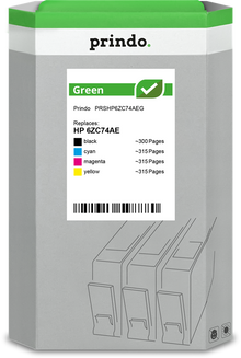 prindo-green-multipack-schwarz-cyan-magenta-gelb