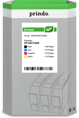 prindo-green-multipack-schwarz-cyan-magenta-gelb