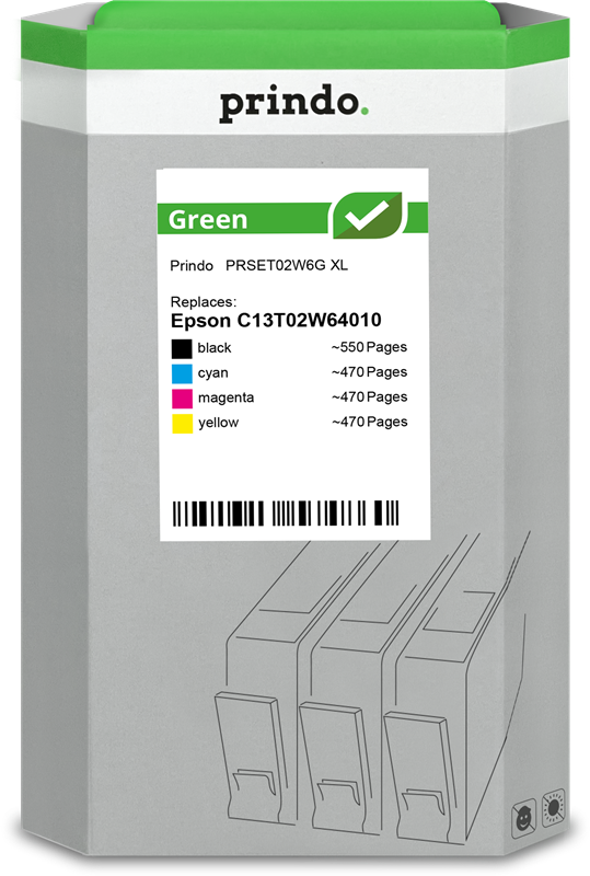 prindo-green-xl-multipack-schwarz-cyan-magenta-gelb